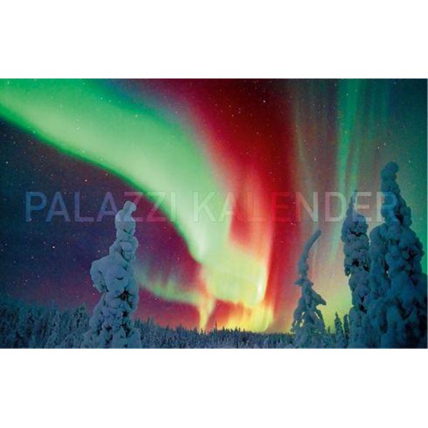 Palazzi Verlag Kalendarze Zorza polarna - światła na niebie (Polarlicht - Himmlisches Leuchten)