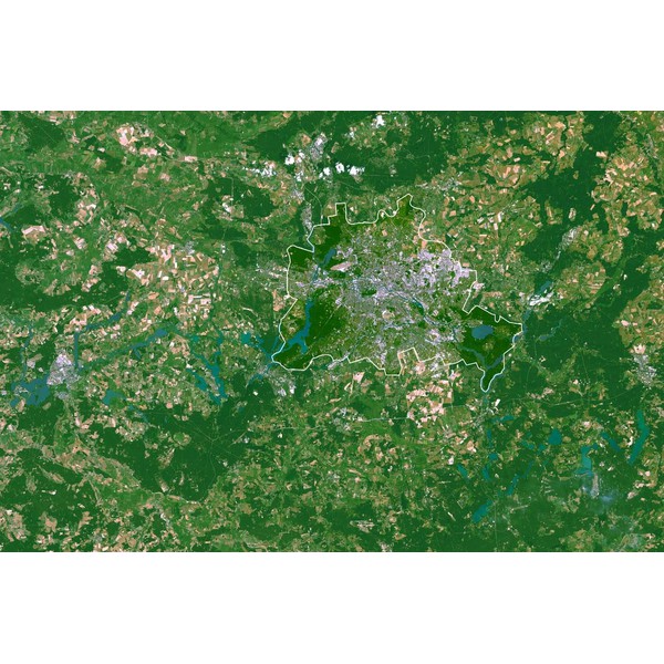 Planet Observer Mapa regionalna - Land Berlin i okolice