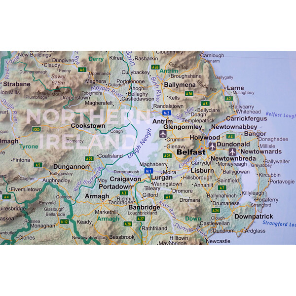 GeoMetro Mapa Irlandia (90 x 90 cm)