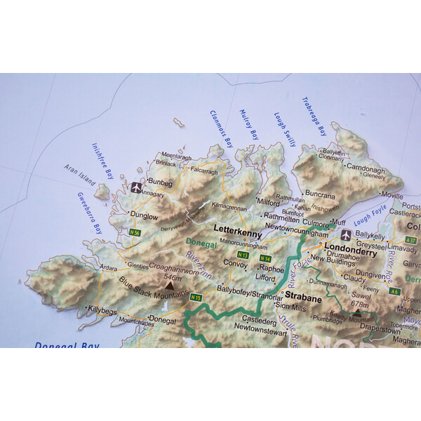 GeoMetro Mapa Irlandia (90 x 90 cm)