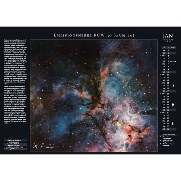 Astronomie-Verlag Kalendarze Weltraum-Kalender 2027