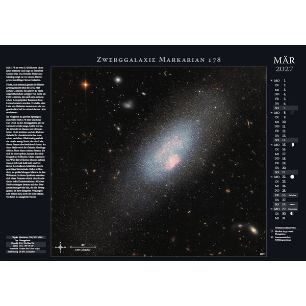 Astronomie-Verlag Kalendarze Weltraum-Kalender 2027