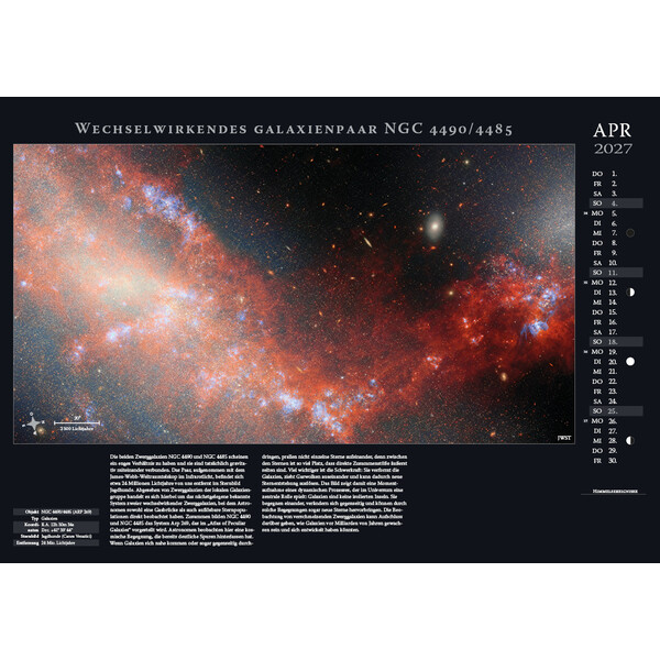 Astronomie-Verlag Kalendarze Weltraum-Kalender 2027