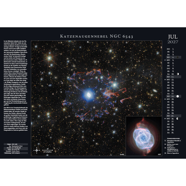 Astronomie-Verlag Kalendarze Weltraum-Kalender 2027