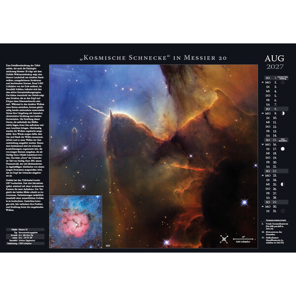 Astronomie-Verlag Kalendarze Weltraum-Kalender 2027