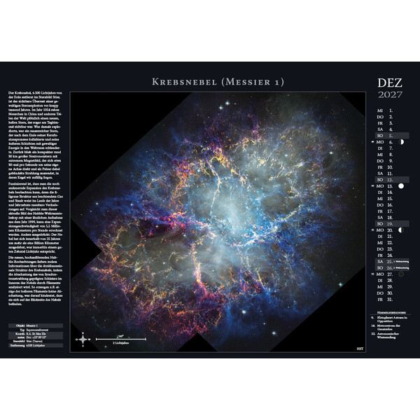 Astronomie-Verlag Kalendarze Weltraum-Kalender 2027
