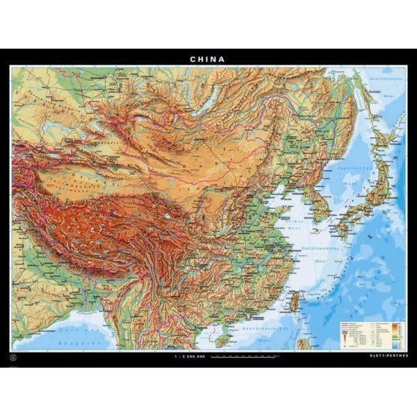 Klett-Perthes Verlag Mapa China fizyczne