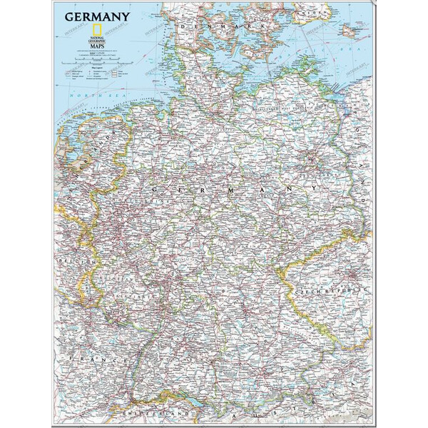 National Geographic Mapa Niemiec