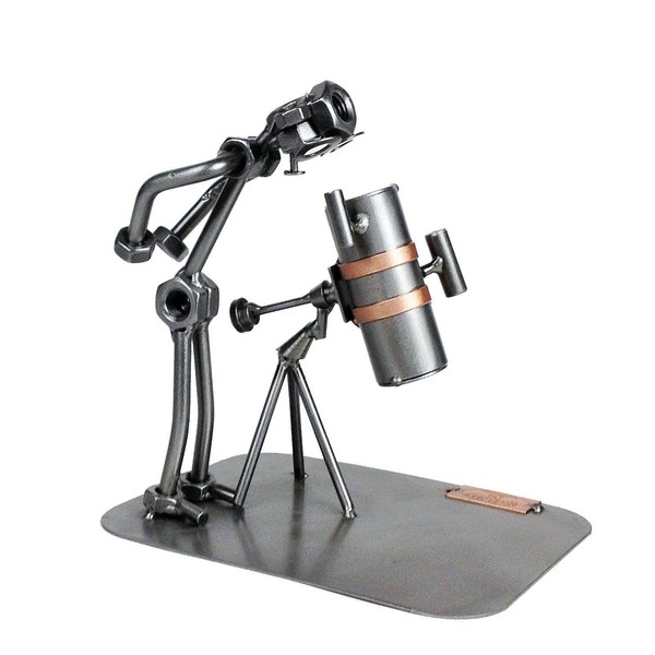 Steelman24 Metalowa figurka z teleskopem zwierciadlanym