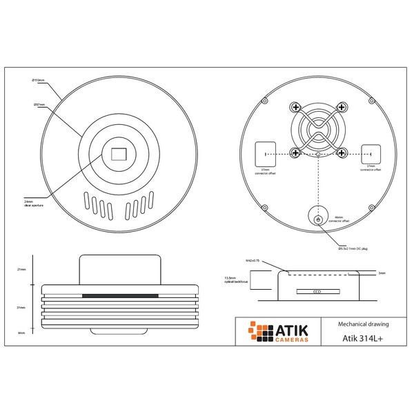 Atik Aparat fotograficzny 314L+ Mono