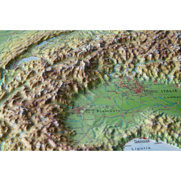 Georelief Łuk Alp, mapa plastyczna 3D, mała