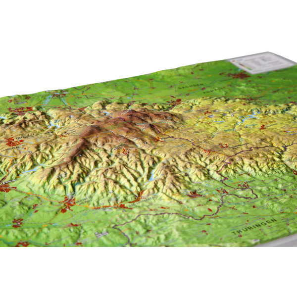 Georelief Harz, mapa plastyczna 3D, mała