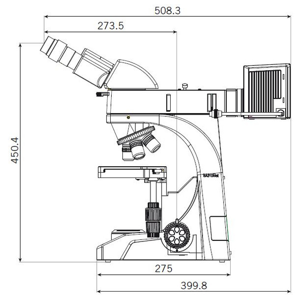 Motic Mikroskop BA310 MET-T, binokular, (3"x2")