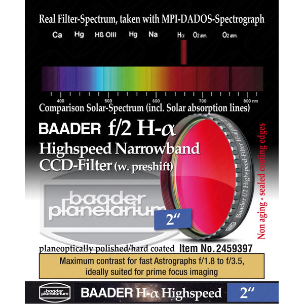 Baader Filtry H-alpha Highspeed f/2 2"