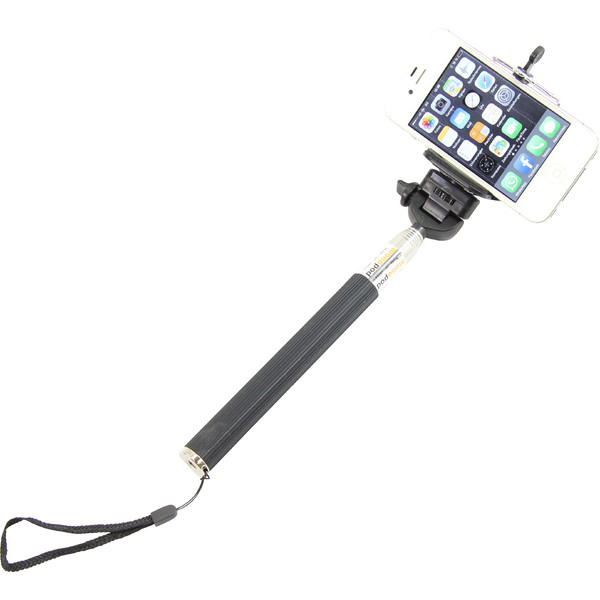 Statyw aluminiowy monopod Selfie-Stick für Smartphones und kompakte Fotokameras, schwarz
