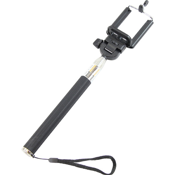 Statyw aluminiowy monopod Selfie-Stick für Smartphones und kompakte Fotokameras, pink