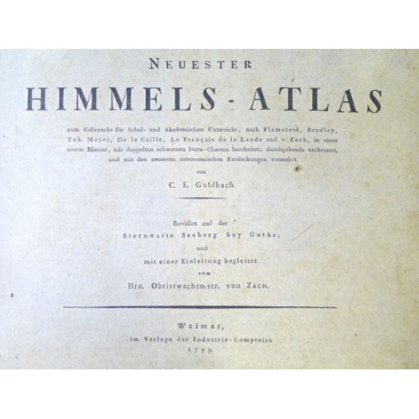 Albireo Neuester Himmels-Atlas von 1799 (Atlas nieba z roku 1799)