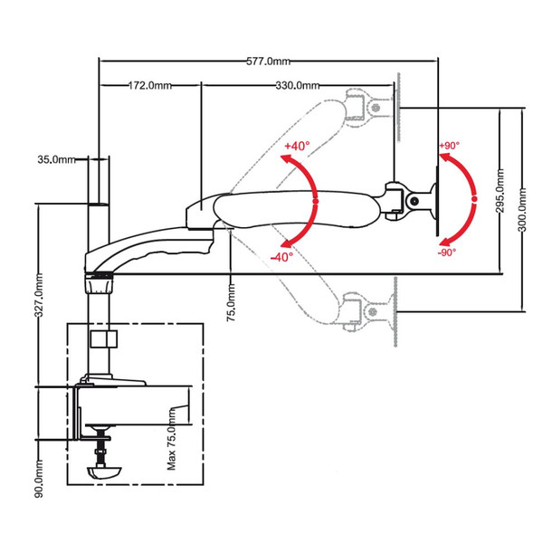 Optika Ramię metalowe Statyw SZ-STL5 do serii Modular