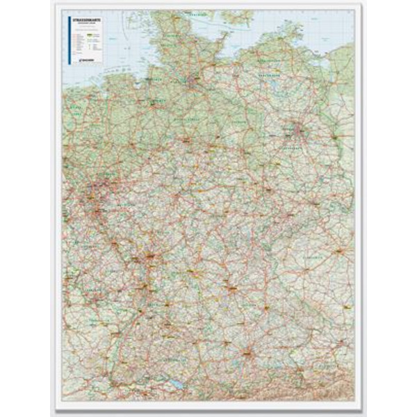 Bacher Verlag Mapa road map Germany 1:500.000 laminated