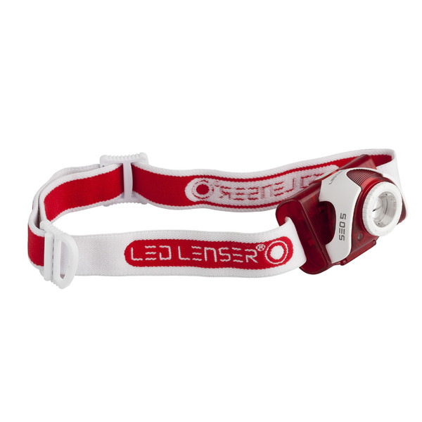 LED LENSER Latarka czołowa SEO5, czerwona