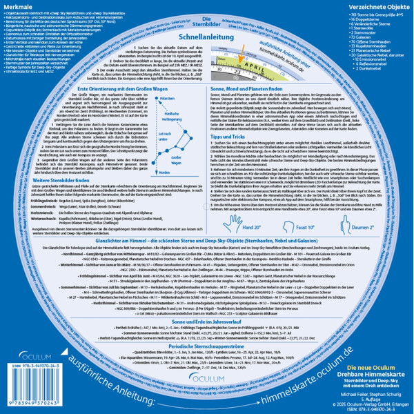 Oculum Verlag Obrotowa mapa nieba
