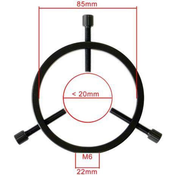 TS Optics Leitrohrschellen 80mm