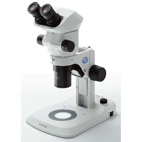Evident Olympus Mikroskop stereoskopowy zoom SZX7, trino, 0,8x-5,6x, ze światłem padającym i przechodzącym