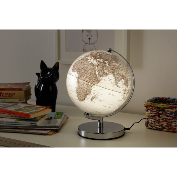 emform Globus Terra Silver Light 25cm