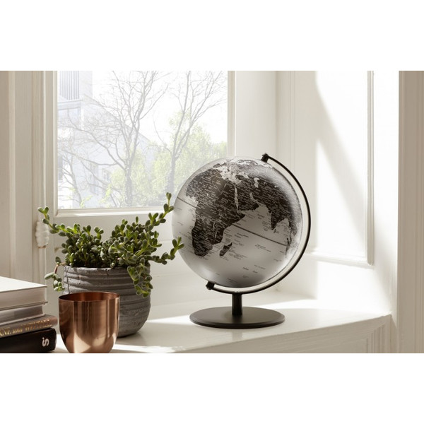 TROIKA Globus Pluto Matt Silver 25cm