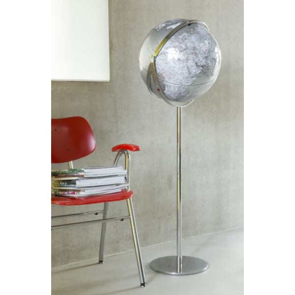 TROIKA Globus na podstawie Apollo 17 Silver 43cm