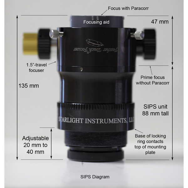 Starlight Instruments Wyciąg okularowy Feather Touch FTF2015BCR LW z korektorem komy Paracorr System (SIPS)