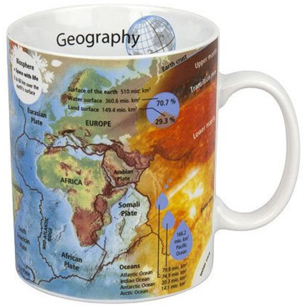 Könitz Filiżanka Mugs of Knowledge Geography