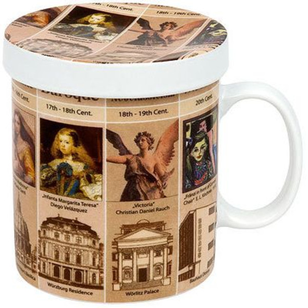 Könitz Filiżanka Mugs of Knowledge for Tea Drinkers History of Art