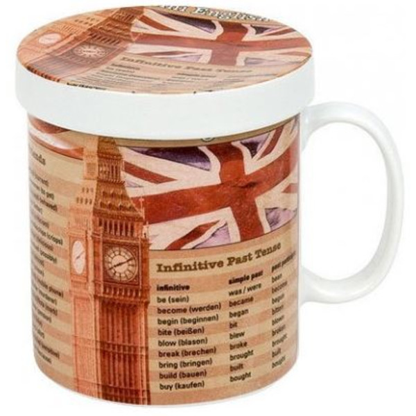 Könitz Filiżanka Wissensbecher für Teetrinker Mini English Course