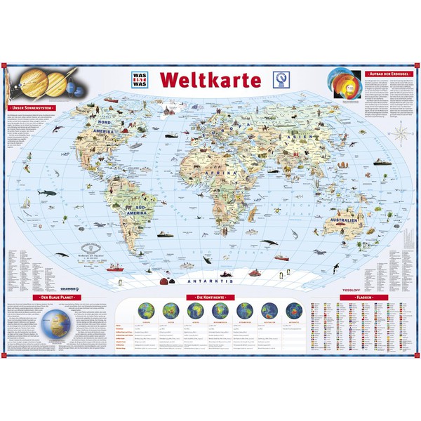 Tessloff-Verlag CO JEST CZYM - duża mapa świata