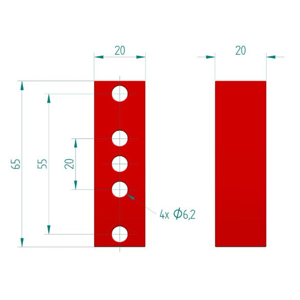 PrimaLuceLab Przekładki dystansowe PLUS 20 mm