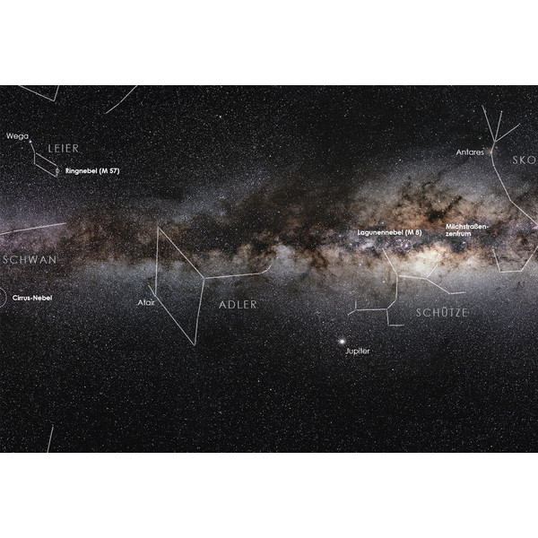 Astronomie-Verlag Plakaty Unsere Milchstraße