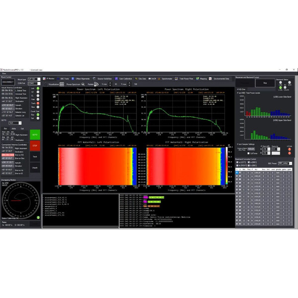 Radio2Space Radioteleskop Spider 300A Advanced z odpornym na warunki atmosferyczne montażem AZ GoTo