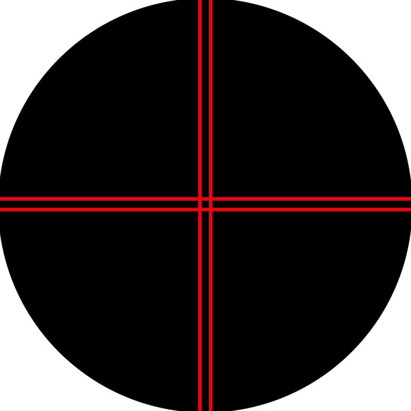Bresser Podświetlany okular z krzyżem nitek 12 mm 1,25"