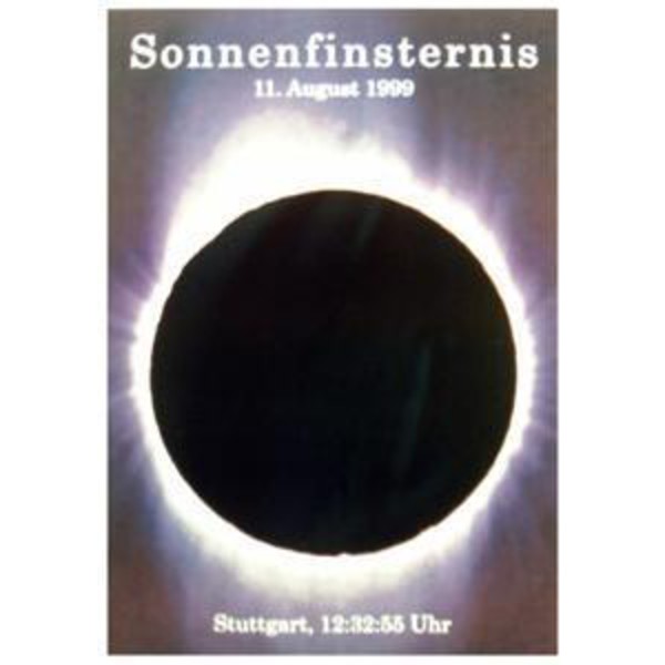 Plakaty Zaćmienie Słońca, Stuttgart 11 sierpnia 1999