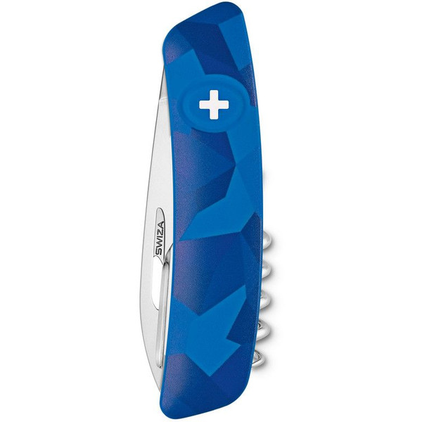 SWIZA Noże Szwajcarski scyzoryk kieszonkowy C01 LIVOR miejski maskujący niebieski