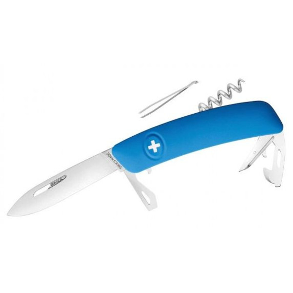 SWIZA Noże Szwajcarski scyzoryk kieszonkowy D03 niebieski