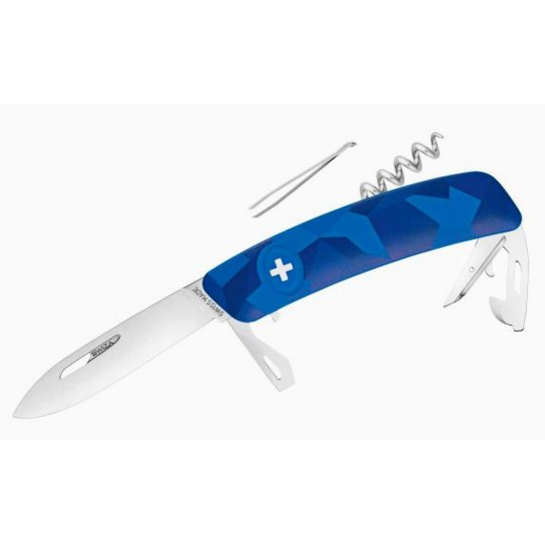SWIZA Noże Szwajcarski scyzoryk kieszonkowy C03 LIVOR miejski maskujący niebieski