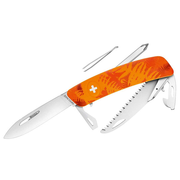 SWIZA Noże Szwajcarski scyzoryk kieszonkowy C06 FILIX paproć maskująca pomarańczowy