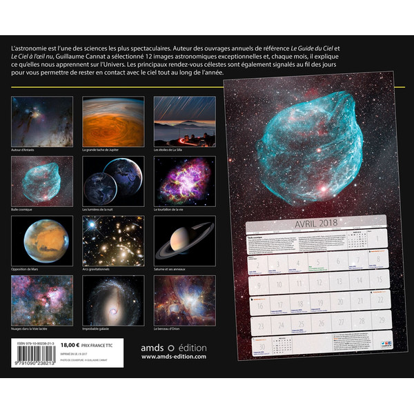 Amds édition  Kalender Astronomique 2018