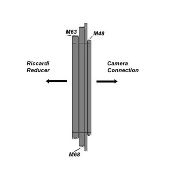 TS Optics Adapter z M68 i M63 na M48 - adapter łącznikowy Riccardi