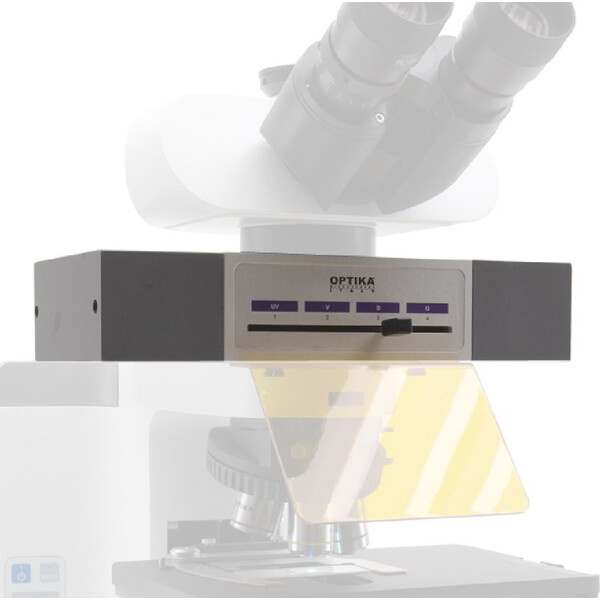 Optika Nasadka do fluorescencji M-1031, 4-pozycyjna, LED, filtr niebieski, filtr zielony (FITC i TRITC)