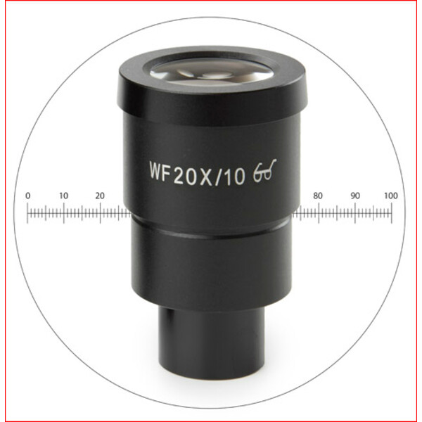 Euromex HWF 20x/10 mm Okular mit Mikrometer, SB.6020-M (StereoBlue)