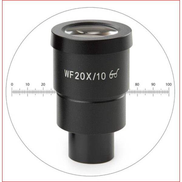 Euromex HWF 20x/10 mm Okular mit Mikrometer, SB.6020-M (StereoBlue)