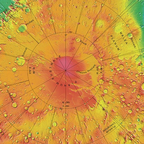 Sky-Publishing Globus Mars, topograficzny, 30 cm